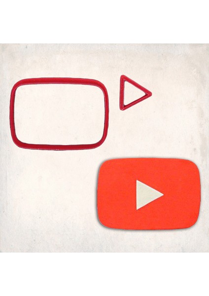 Youtube Logo Detay Kurabiye Kalıp Seti 2’li