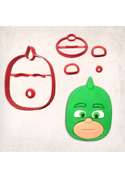 Pj Mask Gekko Detay Kurabiye Kalıp Seti 6’lı