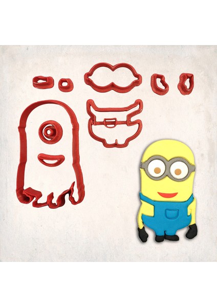 Despicable Me – Kısa Minion Detay Kurabiye Kalıp Seti 9’lu