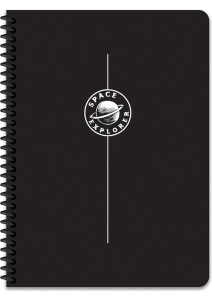 Çizgili Defter Uzay 16.5 x 22.5 cm Space Explorer