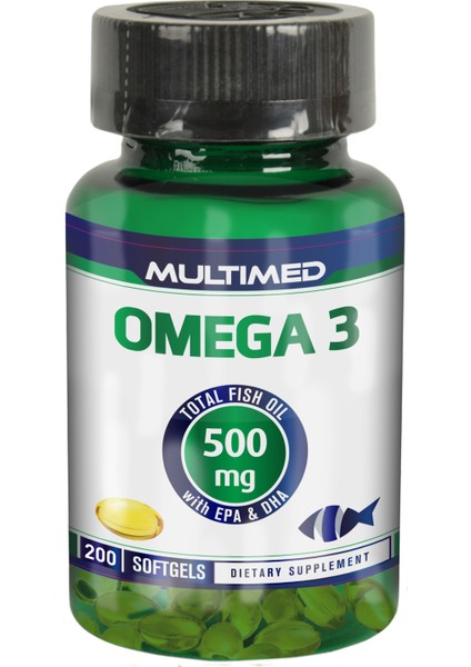 Omega 500 Mg Balık Yağı 200 Softgel