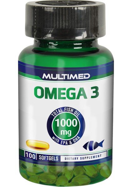 Omega 3 Yüksek Epa Dha 1000 Mg Balık Yağı 100 Softgel