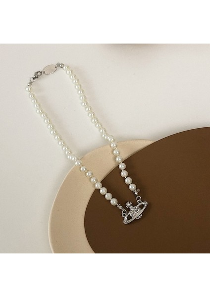 Satürn Kolye Inci Kolye Köprücük Kemiği Zincir (Yurt Dışından) fırsatları