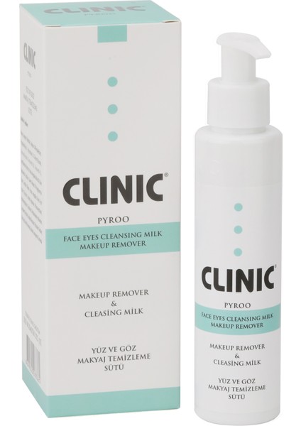 Clınıc Pyroo Yüz ve Göz Maklaj Temizleme Sütü 125 ml