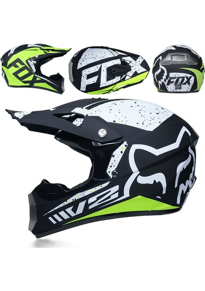 Motokros Kaskı Dağ Hızı Mx Motosiklet Lindo Yarış Tam Kask (Yurt Dışından)