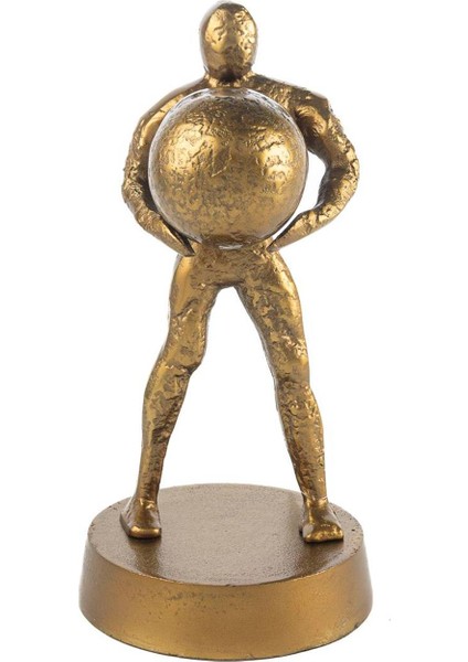 Antik Gold Dekoratif Obje 16 x 34 cm