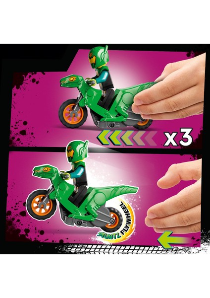 City Potalı Gösteri Rampası Yarışması 60359 - 5 Yaş ve Üzeri Çocuklar için Gösteri Motosikleti ve Minifigür İçeren Yaratıcı Oyuncak Yapım Seti (144 Parça)
