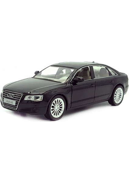 1:32 Audi A8L Orijinal Fabrika Simülasyonu Araba Modeli Metal Araba Modeli Ses-Işık Ekro Oyuncağı Araba Accesörleri (Yurt Dışından)