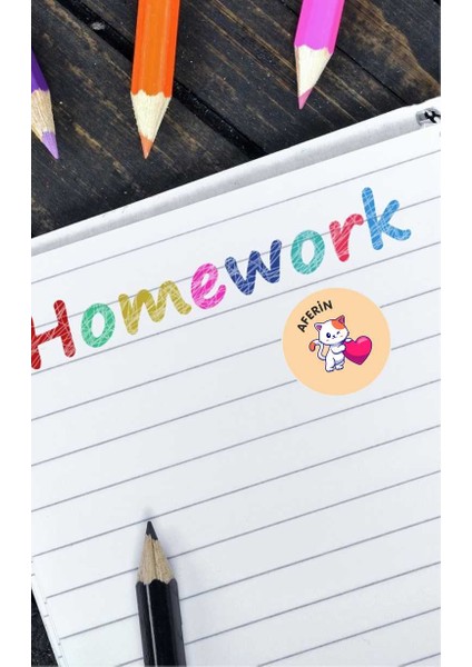 Sevimli Hayvanlar Kedi Köpek Emoji Ödev Etiket Sticker Öğretmen Aferin Harikasın Etiketleri 96 Adet fırsatları