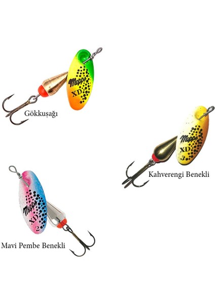 Xd Tri Fluo Olta Kaşığı Kahverengi Benekli-No:1