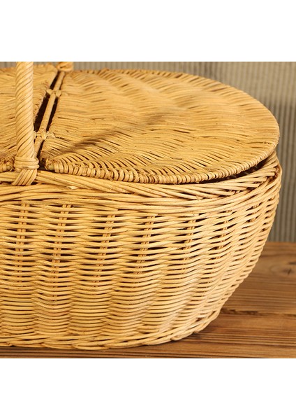 Derne El Yapımı Rattan Piknik Sepeti