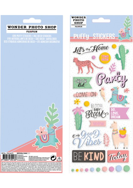 Puffy Stickers Happy Lifestyle