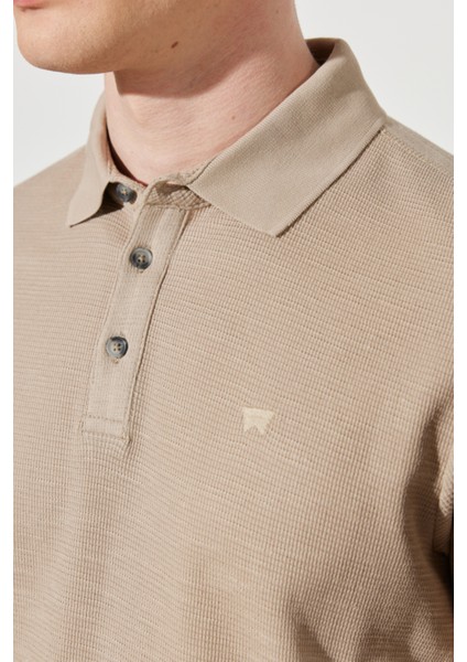 Regular Fit Normal Kesim %100 Pamuk Polo Yaka Haki Tişört indirimleri