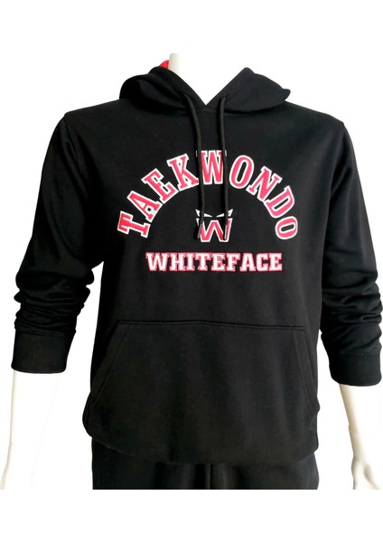 Taekwondo Kapüşonlu Sweatshirt (Siyah)
