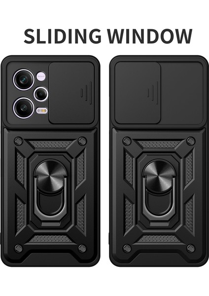 Poco X5 Pro 5g Yüzük Zırh Pencereyi Itin Cep Telefonu Kılıfları (Yurt Dışından)
