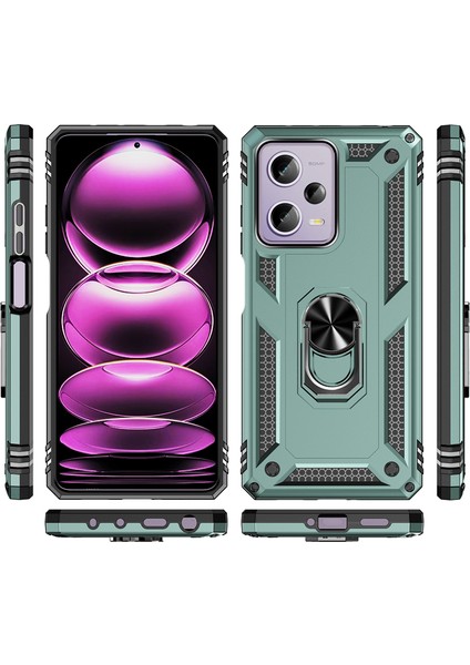 Poco X5 Pro 5g Metal Yüzük Zırh Anti -Düşme Cep Telefonu Kılıfları (Yurt Dışından) fiyatları