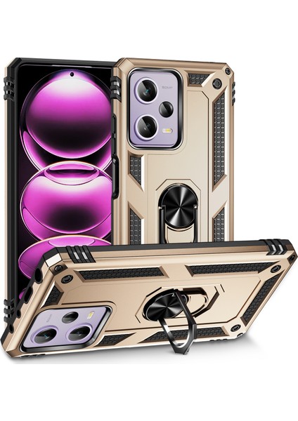 Poco X5 Pro 5g Metal Yüzük Zırh Anti -Düşme Cep Telefonu Kılıfları (Yurt Dışından)