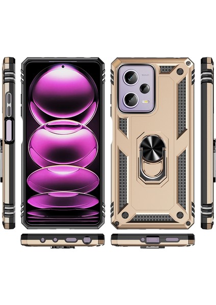 Poco X5 Pro 5g Metal Yüzük Zırh Anti -Düşme Cep Telefonu Kılıfları (Yurt Dışından) fiyatları