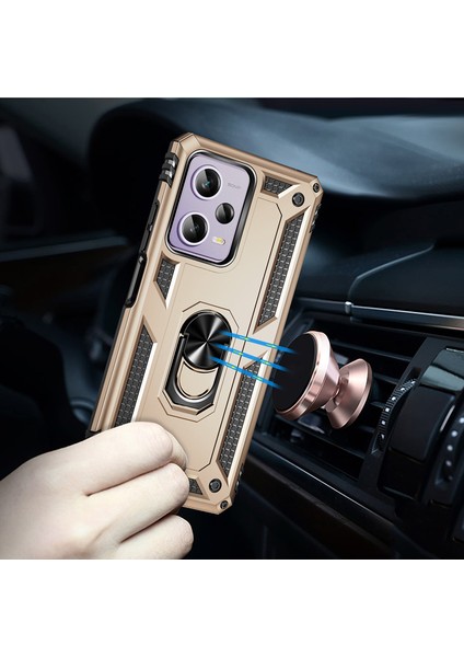 Poco X5 Pro 5g Metal Yüzük Zırh Anti -Düşme Cep Telefonu Kılıfları (Yurt Dışından) indirimleri