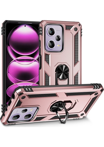 Poco X5 Pro 5g Metal Yüzük Zırh Anti -Düşme Cep Telefonu Kılıfları (Yurt Dışından)