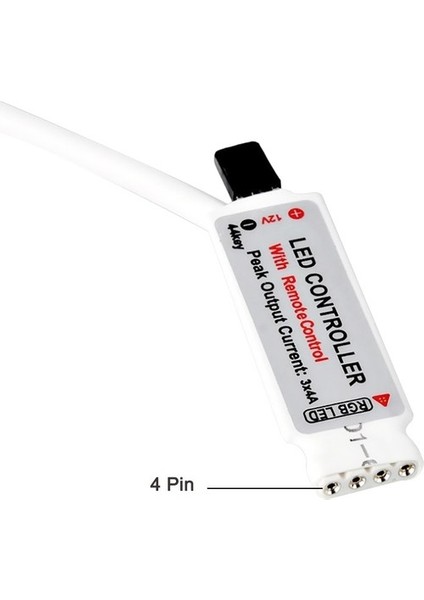 Rf Soketli Uzaktan Kumandalı Şerit LED Dimmer LED Işık Kontrolü 12V/24V