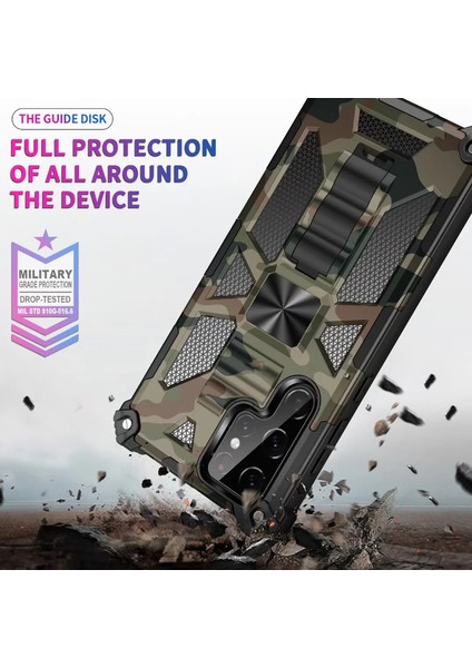 For Samsung Galaxy S22 Ultra Ağır Koruma Kamuflaj Zırh Cep Telefonu Kılıfları (Yurt Dışından) fırsatları