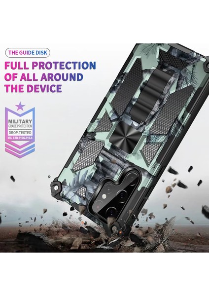 For Samsung Galaxy S22 Ultra Ağır Koruma Kamuflaj Zırh Cep Telefonu Kılıfları (Yurt Dışından) fırsatları