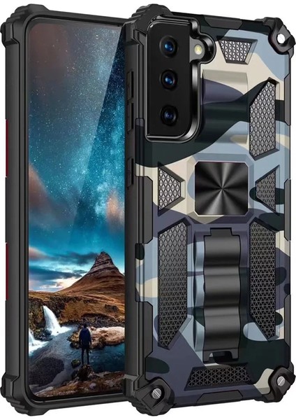 For Samsung Galaxy S23 Ağır Koruma Kamuflaj Zırh Cep Telefonu Kılıfları (Yurt Dışından)