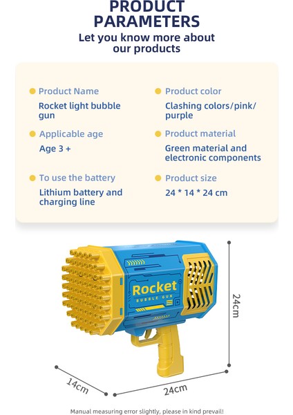 Kabarcık Tabancası Çocuk Oyuncakları Roket 69 Delikleri Sabun Kabarcıkları Makineli Tüfek Şekli Işık Pomperos Açık Oyuncak Partisi ile Otomatik Üfleyici (Yurt Dışından)