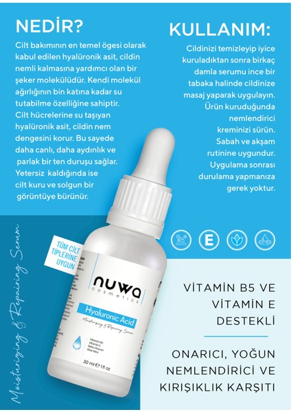 Hyalüronik Asit B5 Nemlendirici Serum 30 ml DMCF11