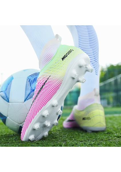 Profesyonel Erkek Futbol Ayakkabısı - Pembe (Yurt Dışından)