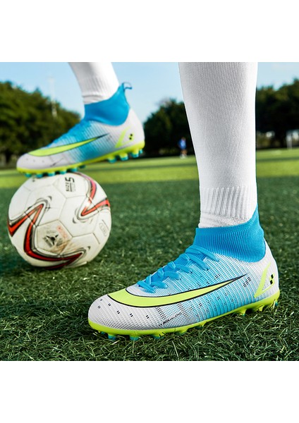 Profesyonel Erkek Futbol Ayakkabısı - Mavi (Yurt Dışından)