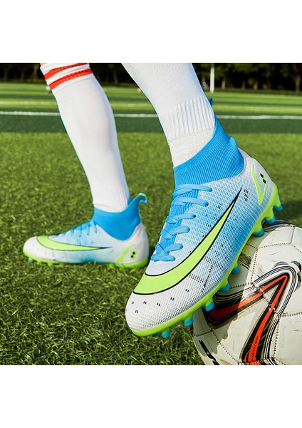 Profesyonel Erkek Futbol Ayakkabısı - Mavi (Yurt Dışından)