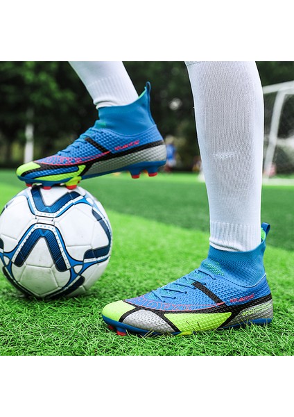 Profesyonel Erkek Futbol Ayakkabısı - Mavi (Yurt Dışından)