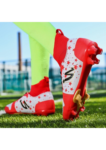 Profesyonel Erkek Futbol Ayakkabısı - Kırmızı (Yurt Dışından) fırsatları