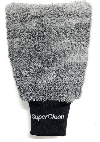 Superclean Mikrofiber Eldivenli Lüks Oto Yıkama Seti