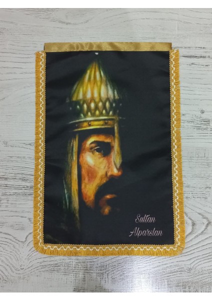 Sultan Alparslan Baskılı Portre Bayrak