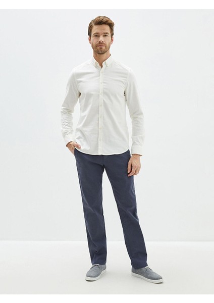 Lcwaıkıkı Basic Slim Fit Uzun Kollu Erkek Gömlek