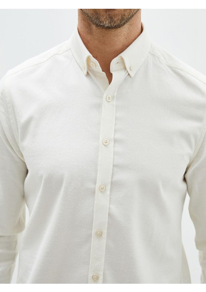 Lcwaıkıkı Basic Slim Fit Uzun Kollu Erkek Gömlek