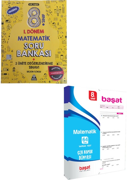 Başat Yayınları Örnek Akademi 8. Sınıf LGS 1.dönem Matematik Soru-Yaprak Test Set