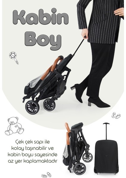 Lotus Katlanabilir Kabin Boy Travel Bebek Arabası