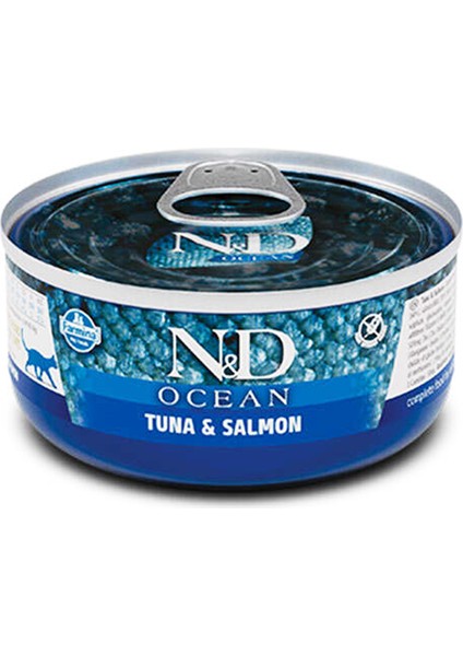 Ocean Ton Balığı ve Somonlu Yetişkin Kedi Konservesi 70 gr