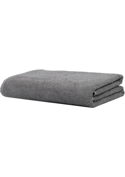 Basic Desensiz Gri Battal Boy Banyo Havlusu %100 Pamuk 90X150 Cm.