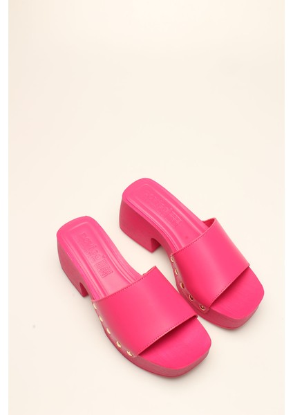 Fuşya Cilt Kadın Takunya