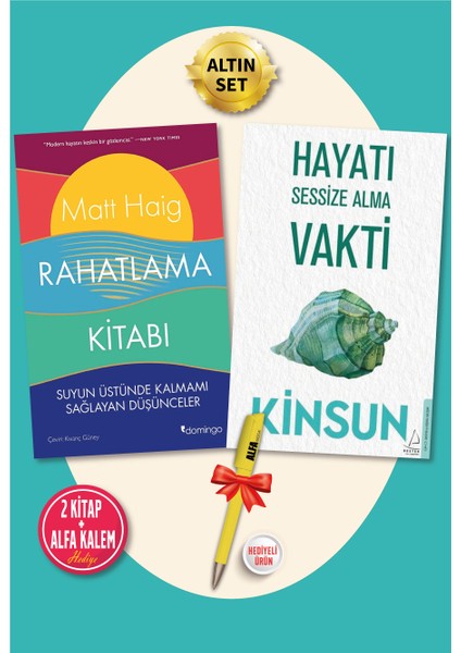 RahatlamaKitabı - Hayatı Sessize Alma Vakti - 2 Kitap + Alfa Kalem