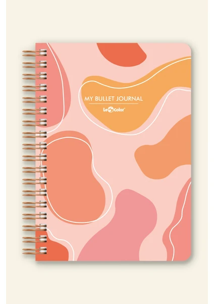 Le Color Noktalı Bullet Journal Pro Defter Pastel Lava A5