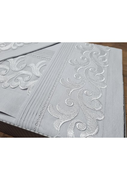 Fransız Güpürlü Nervürlü Belinda Nevresim Takımı Gri fiyatları