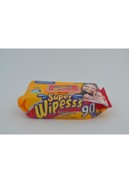 Super Wipes Islak Havlu Jumbo Boy 90'lı