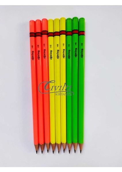 Kurşun Kalem Hb Neon 9 Adet