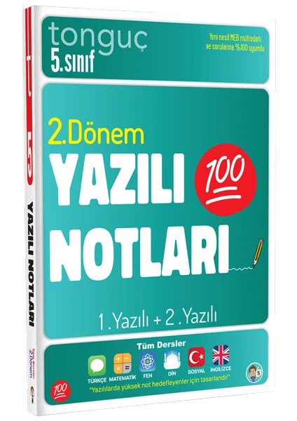 Tonguç Akademi TONGUÇ 5. SINIF 2. DÖNEM 1. VE 2. YAZILI NOTLARI